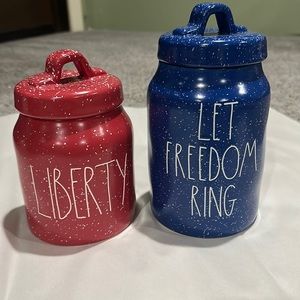 Rae Dunn Patriotic Canisters